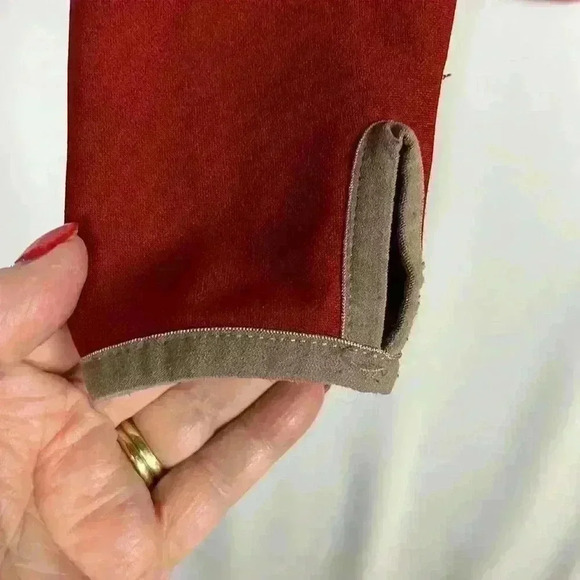 North Face Womens Flight Series Jacket Orange & Maroon SP Zip Front Thumbholes - Picture 7 of 13